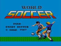 une photo d'Ã©cran de World Soccer sur Sega Master System